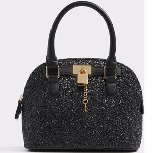 Black Glitter Purse